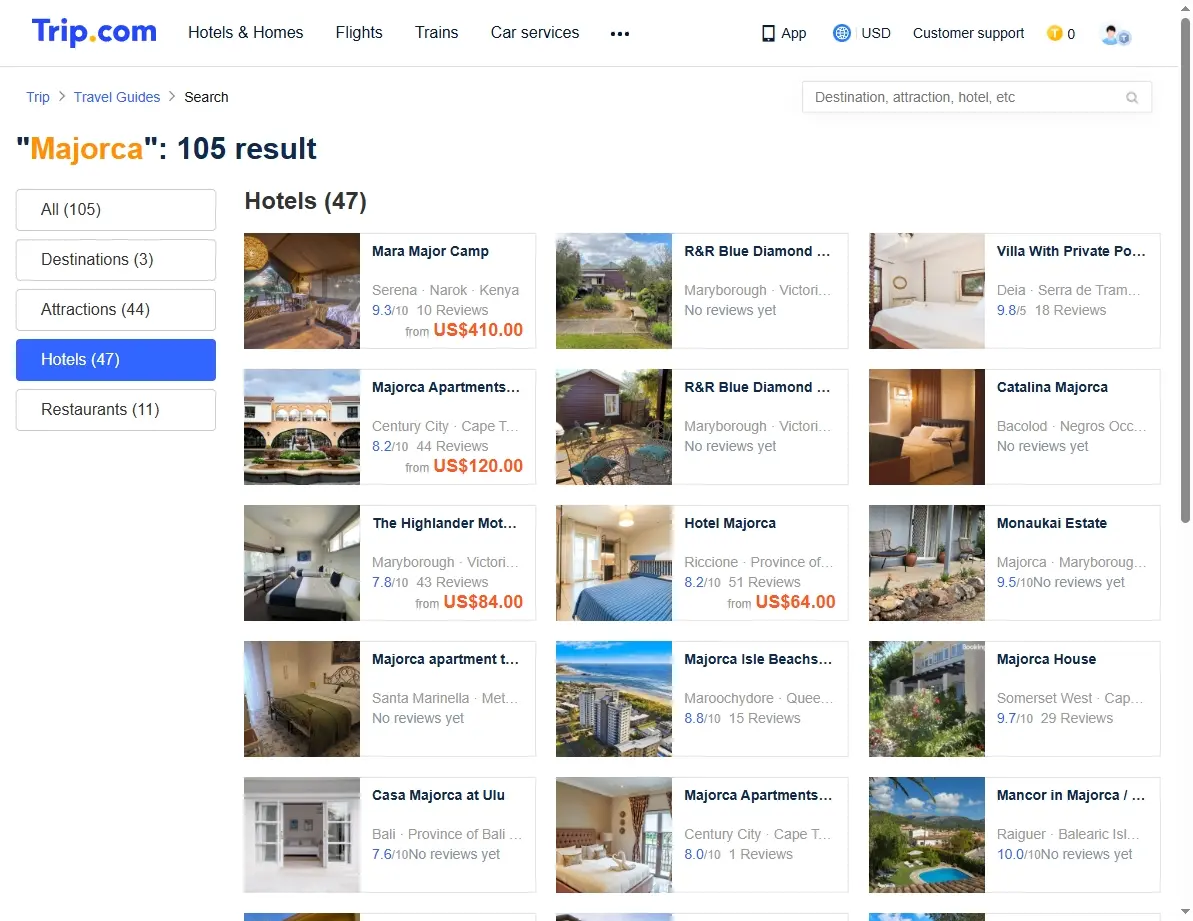 Majorca Hotel Deals Screenshot