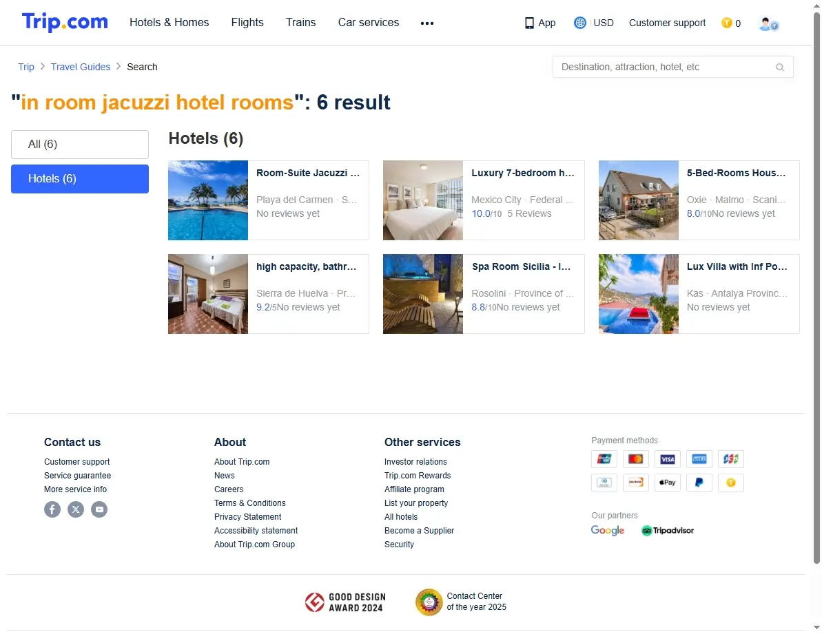 Special hotel offers for in room jacuzzi hotel rooms