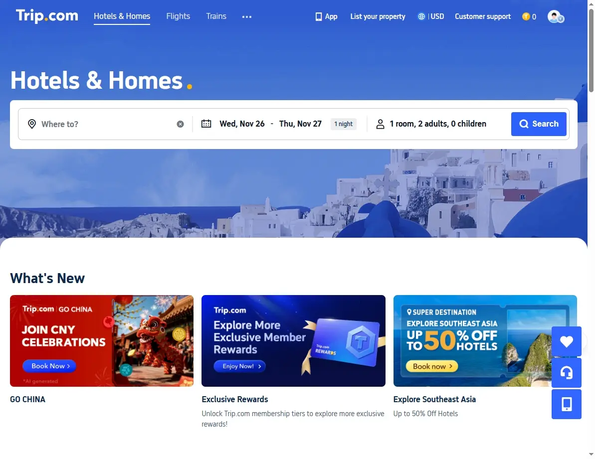 Screenshot of hotel booking site showing special offers for Hazlewood Castle Hotel & Spa